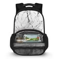 thumbnail image 3 of KUIFORTI White Marble Backpacks Laptop Backpack Lunch Backpack Trendy Nurse Teacher Work Bag with Insulated Cooler Lunch Box for Women Men/Travel Beach, 3 of 8