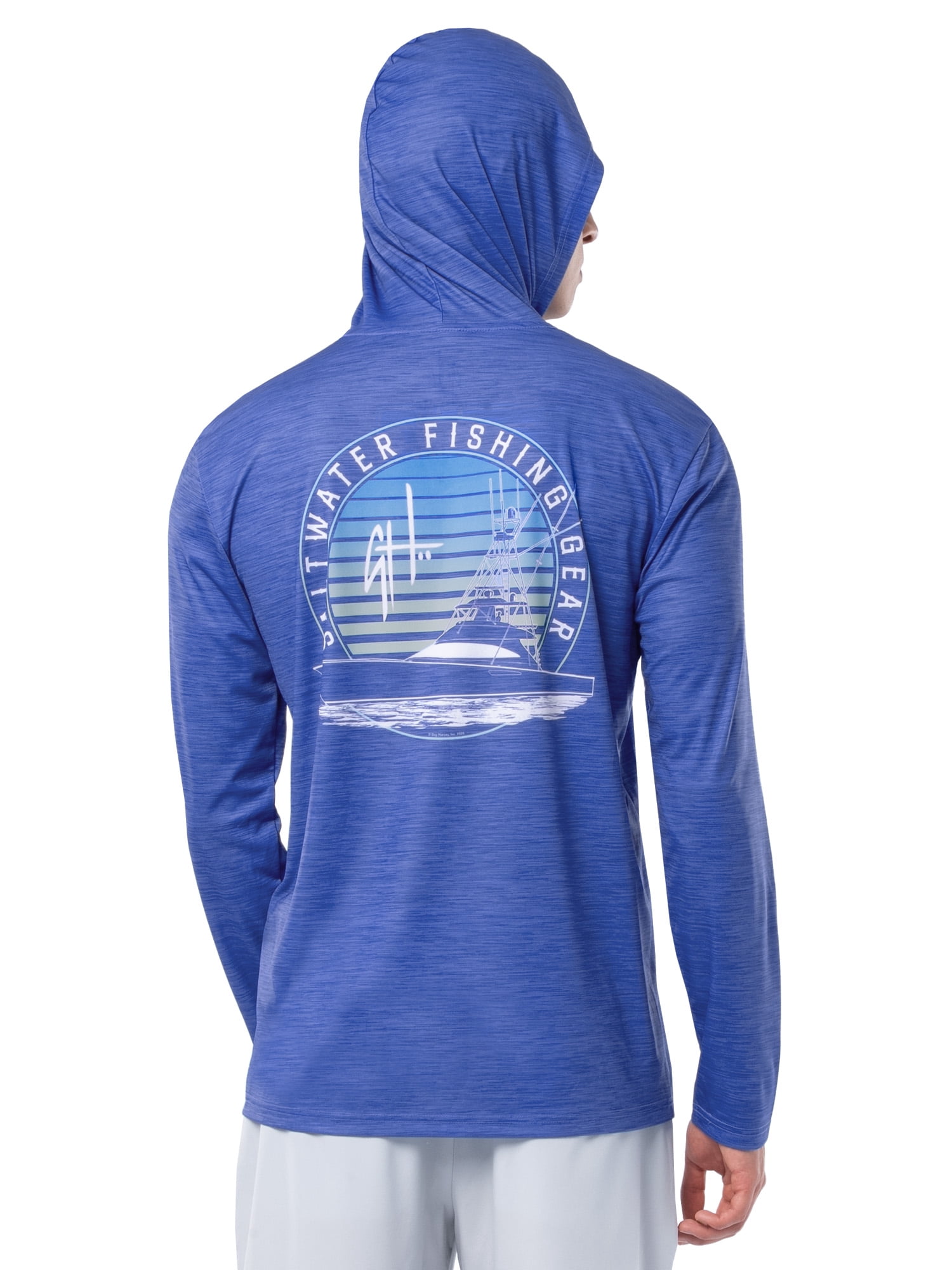 GH BY GUY HARVEY Men's Long Sleeve Sun Protection SFG Sportfishing Hoodie