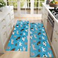 thumbnail image 4 of Kitchen Rugs Sets Of 2,Cartoon Dogs Blue Background Anti Fatigue Kitchen Mat Rugs Non Slip Washable,Decorative Kitchen Floor Mats for Kitchen,Sink,Laundry,17"X47", 4 of 5