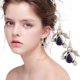 thumbnail image 1 of Fiudx Ofertas Flash Del Día Solo En Línea Joyería Moda Personalidad Aleación forma Incrustaciones Pendientes De Circón Azul, 1 of 6