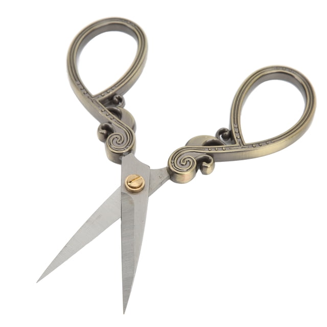 Tijeras Para Manualidades, Tijeras De Costura Estilo Retro Durable Usable Conveniente Práctico Para Colección Individual Para Artesanía Para Cortar Hilo