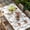 White, variant on Desert Sand Camel Table Cloths for 5 Foot Rectangle Tables, Summer Tropical Animals Vintage Beige Patio Waterproof Elastic Fitted Tablecloths, Washable Rectangular Table Cover for Camping