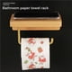 thumbnail image 4 of Naiovety Práctico y práctico soporte montado en la pared para baño, bandeja portarrollos de baño de amplia aplicación Juegos de accesorios de baño, 4 of 6