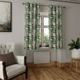 thumbnail image 2 of Ambesonne Exotic Grommet Curtain, Watercolor Bird Strelitzia, 50"x72", Olive Green Pale Rust, 2 of 5
