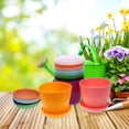 thumbnail image 4 of AURARMLET 9Jgo Macetas Plásticas Decorativas Para Plantas Con Drenaje Para Patios Y Oficinas, 4 of 8