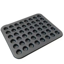 Durable 48 Cavity Cup Cake Molds Gray Silicone Baking Tray for Baking