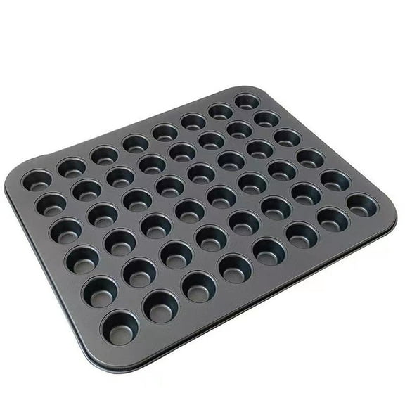Durable 48 Cavity Cup Cake Molds Gray Silicone Baking Tray for Baking
