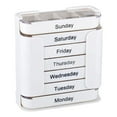 thumbnail image 1 of Storage Containers Weekly Organizer with Stackable Compartments for Daily Morning Noon Evening and Bedtime Use in Home Living Spaces, 1 of 5