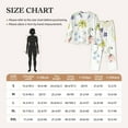 thumbnail image 4 of Salouo Wildflowers Pattern Women's Pajamas Set Long Sleeve Button Down Sleepwear Soft Pj Lounge Sets for women 2 Piece Pjs Set with Long Pants-X-Large, 4 of 7