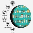 thumbnail image 6 of Kll Cartoon Dogs Tire Cover,Universal Wheel Tire Cover For Trailer, Rv, Suv, Truck,Camper And Many Vehicle,(14 Inch), 6 of 7