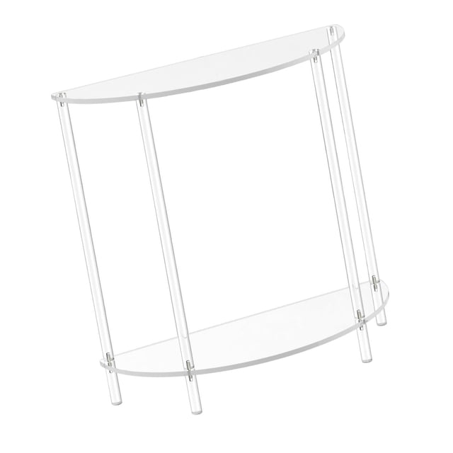 fastboy Acrylic Side Table Compact Skinny Nightstand Office Room Living for Bathroom