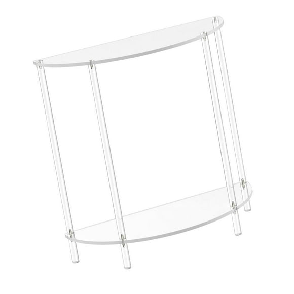 fastboy Acrylic Side Table Compact Skinny Nightstand Office Room Living for Bathroom