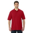 thumbnail image 1 of Jerzees Mens SpotShield Short Sleeve Jersey Sport Shirt, 4X, True Red, 1 of 3