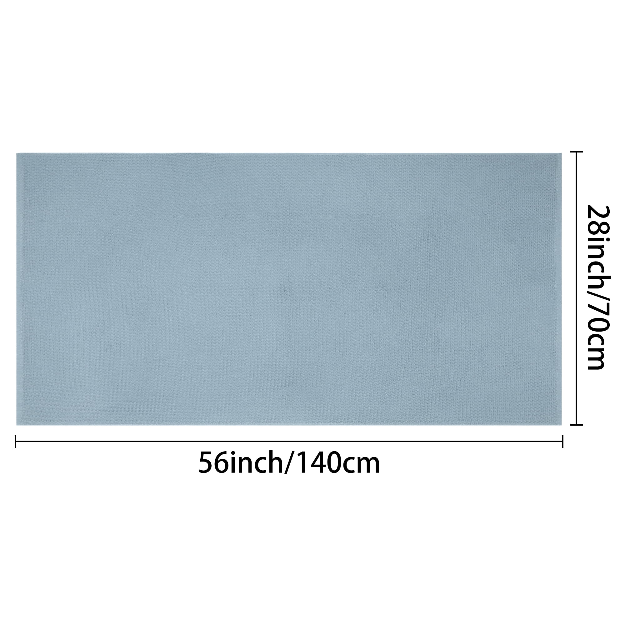 Unique Bargains Waffle 2 Pack Cotton Bath Towel Set Soft Highly Absorbent Towels Blue 28" x 56"