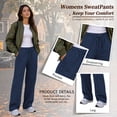 thumbnail image 4 of SWQZVT Womens Sweatpants Straight Leg Joggers with Pockets Drawstring Sweatpants Women for Lounging Jogging Workout and Gym, 4 of 7