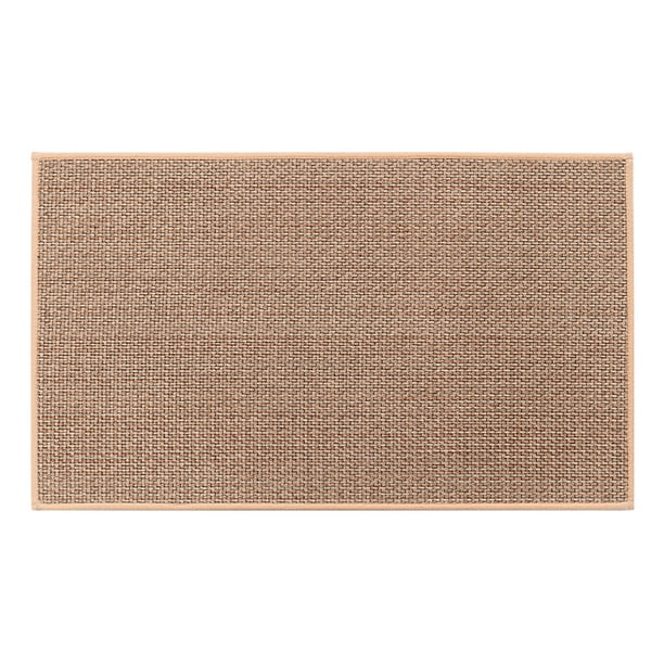 Alfombrilla de cocina, alfombrilla de cocina delante del fregadero, lavable, antideslizante, de goma y lavable, yute, alfombrilla de cocina delante del fregadero, alfombrilla de cocina de lino, alfombrilla de cocina antideslizante, delante del fregadero,17x47英寸(约44x120cm) ACTIVE Biensenido a ACTIVE