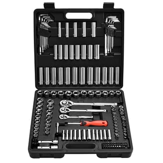 99 Piece Standard & Metric Socket Sets, 1/4 in, 3/8 in, 1/2 in