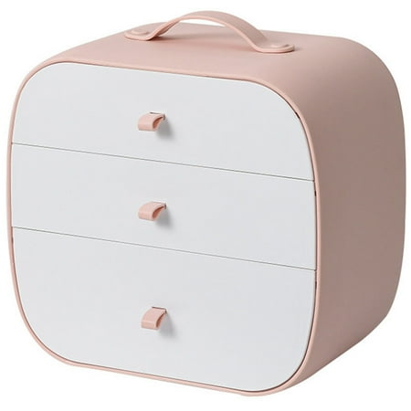 

3 in 1 Combined Socks Home Separated Underwear Panties Sock Storage Box Bra Organizer Drawer Organizer -Pink