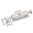 thumbnail image 2 of Uxcell Door Flush Bolt, 4-inch Stainless Steel Security Sliding Barrel Latch Lock with Spring Switch 3  Pack, 2 of 4