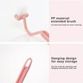 thumbnail image 5 of SouMaox Toilet Cleaning Brush Long Handle S Shaped Scrubber Bathroom Bowl Cleaner Corner Wand Manual Deep Clean Washroom Scourer Tool, 5 of 8
