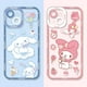 thumbnail image 2 of Funda blanda Kuromi My Melody Cinnamoroll para iPhone 14 Pro Max 13 12 Mini 11 XR XS X 8 7 6 6S Plus SE 2020, funda de silicona mate xuanjing  unisex, 2 of 2
