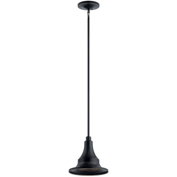Kichler Hampshire 13 1/4" High Climates Black Outdoor Ceiling Light