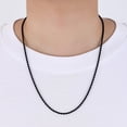 thumbnail image 3 of Black Rope Chain for Men, Stainless Steel Necklace for Men and Women, Rope Chain18-28 Inches, 3 of 17