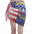 thumbnail image 2 of Swimsuit Coverups For Women North Carolina Flag Painted Sarong Beach Bikini Wrap Sheer Short Skirt Chiffon Scarf For Swimwear, 2 of 7