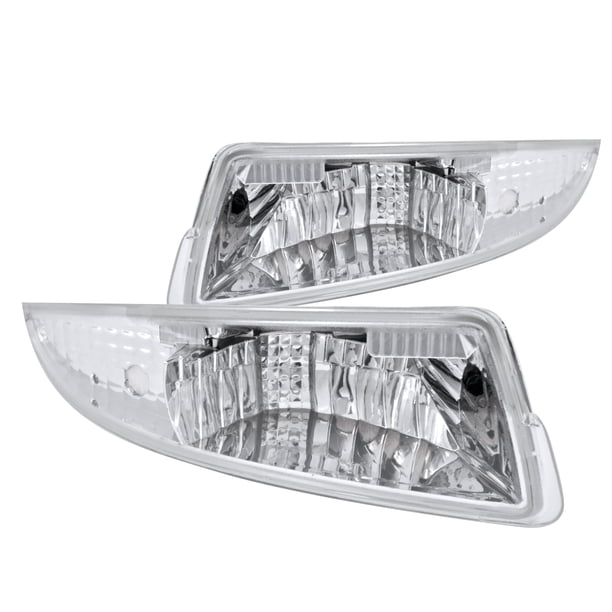 SpecD Tuning Chrome Housing Clear Lens Bumper Lights for 19932002