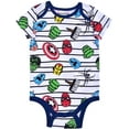 thumbnail image 6 of Marvel Boy's 5-Pack Avengers Short Sleeve Onesie Creepers Assortment, 6 of 6