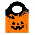 thumbnail image 2 of 50PCS Halloween Pumpkin Gift Candy Bags, Halloween Paper Bags with Handle Trick or Treat Bags Party Favor for Halloween Party Decorations, 2 of 7
