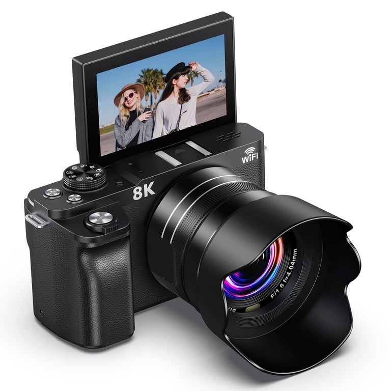 MARVUE 8K Digital Cameras for Photography WiFi Autofocus 88MP 18X