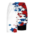 thumbnail image 6 of cllios American Flag Swim Trunks for Men with Compression Liner Board Shorts 4th of July Quick Dry Swimming Shorts Funny Red White and Blue Swim Shorts Swimsuit, 6 of 6