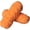 Orange, variant on Chenille Yarn for Crocheting and Knitting 186 yds, 2 Skeins Fluffy Soft Velvet Yarn Polyester Yarn for Making Blankets, Clothes, DIY Craft, Pattern Knitting Creations 0.44lb/200g