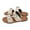 Beige, variant on Xfvqtps Slide Sandals Women Flat Buckle Decoration Open Toe Non Slip Breathable Summer Beach Sandals Beige