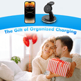 thumbnail image 4 of OWNTECH 20W 3-in-1 Wireless Charging Station Compatible with iPhone 16/15/14/Pro/Max, Apple Watch, AirPods Pro/4/3/2 - Fast Charger Pad with Night Light & Adapter Included (Black), 4 of 9