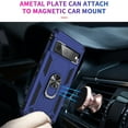 thumbnail image 4 of Allytech Rugged Case for Google Pixel 7, Military Grade Protection Shockproof Non-Slip Cover with Metal Rotatable Ring Stand, Magnetic Car Mount Holder Fashion Case for Google Pixel 7 - Blue, 4 of 7