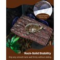 thumbnail image 3 of Turtle Basking Platform — Resin Dock with 3 Suction Cups for Aquatic Turtles, Frogs, Turtle Tank Accessory, 3 of 7