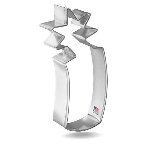 Fire Cracker Cookie Cutter 4 in – Made in the USA – Foose Cookie Cutters Tin Plated Steel – Cookie Mold