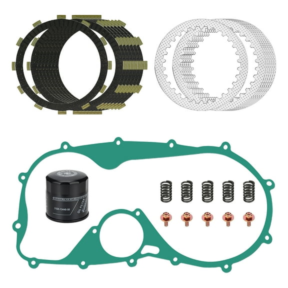 M MATI Clutch Friction & Steel Plates w/Gasket Oil Filter Kit for Kawasaki Vulcan 800 900 VN800 VN900 1995-2024