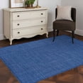 thumbnail image 4 of Navy Blue Large Area Rugs for Bedroom Living Room, Soft Non Slip Carpet Bedside Rug, Vintage Country Monochrome Farmhouse Rectangular Floor Cover Kitchen Accent Rug 3'x5' for Dining Room/Office, 4 of 9