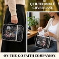 thumbnail image 5 of Xixirimido Bible Cover Case for Women Men Large Bible Cover with Handle Quilted Bible Carrying Case Bible Study Supplies Accessories, American Flag Eagle, 5 of 7