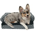 thumbnail image 6 of FurHaven Pet Products | Cooling Gel Memory Foam Orthopedic Plush & Decor Comfy Couch Pet Bed for Dogs & Cats, Diamond Gray, Small, 6 of 12