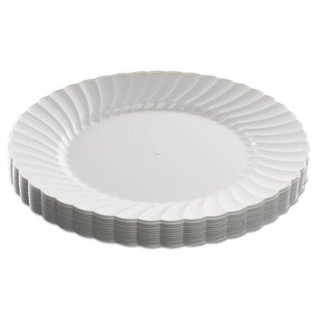 

WNA WNARSCW91512W 9 in. Classicware Plastic Dinnerware Plate White