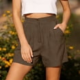 thumbnail image 5 of GUACER Shorts for Women Elastic Waisted Pleated Dressy Shorts with Pockets Casual Loose Wide Leg Shorts, 5 of 6