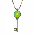 thumbnail image 1 of Oxygen Checal Element Science Key Necklace Pendant Tray Embellished Chain, 1 of 3