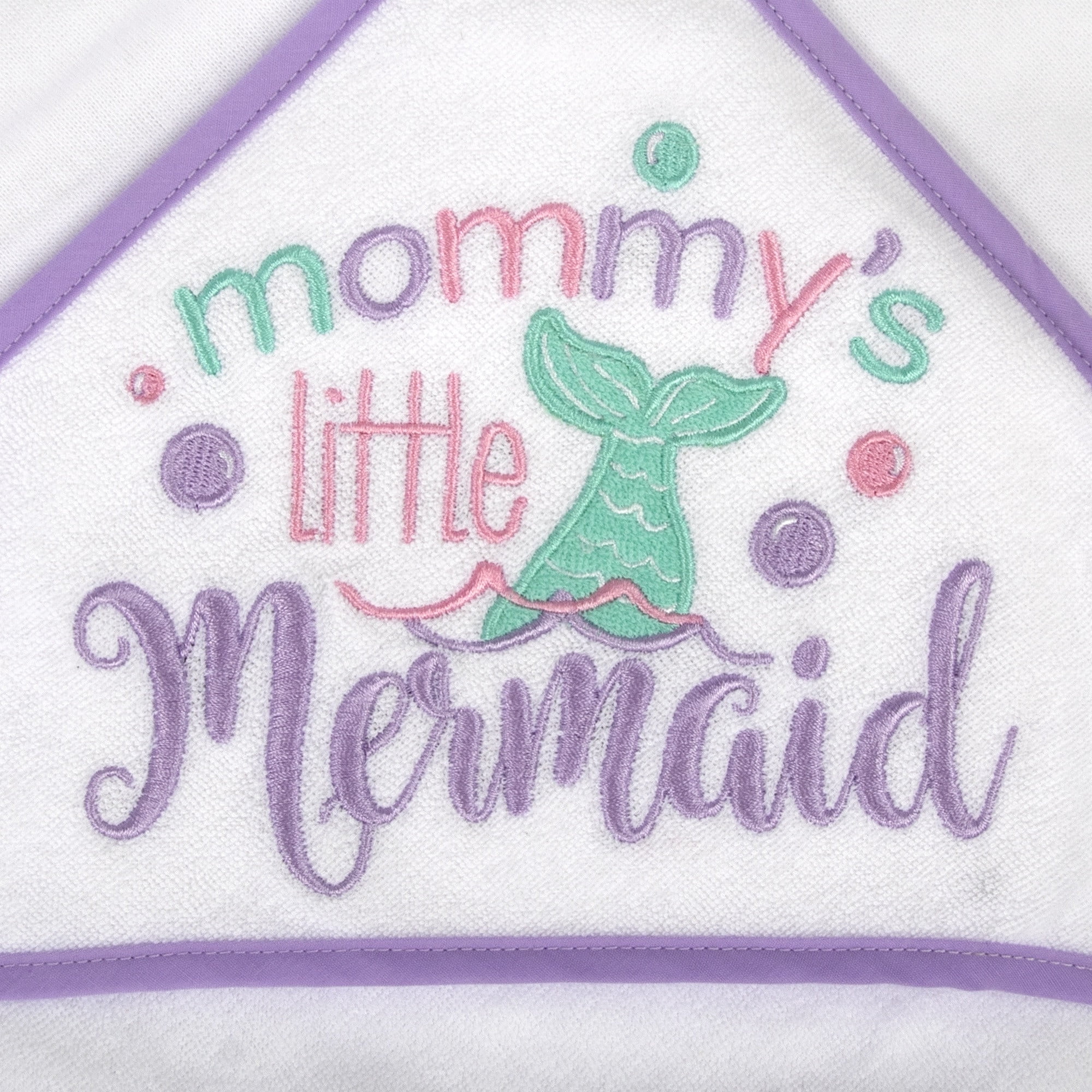 Baby Essentials 6 Piece Bath Towel Washcloth Set Infants Toddlers 6 – 12 Months Bath, Shower, Beach, Pool in Mommy's Mermaid