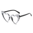 thumbnail image 2 of OJSFQUFP Heart Shape Sunglasses Love Heart Pearl Sunglasses for Women White Glasses Party Bride Sunglasses, 2 of 5