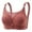 Red, variant on Lolmot Plus Size Full Coverage Bras for Women Push Up Underwear Wire Free Lace Mesh Lingerie Gather Comfortable Bralette