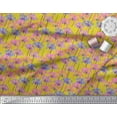 thumbnail image 2 of Soimoi Cotton Cambric Fabric Periwinkle Floral Fabric Prints By Yard 42 Inch Wide, 2 of 3